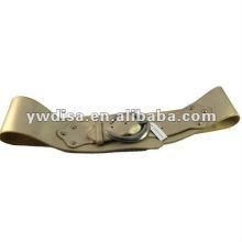 Golden Yellow PU Plain Belt For Women